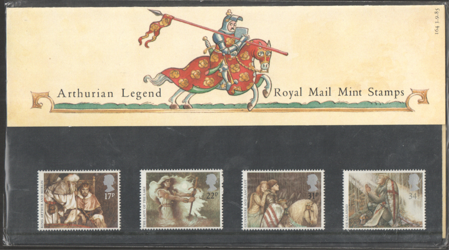 (image for) 1985 Arthurian Legend Royal Mail Presentation Pack 164 - Click Image to Close